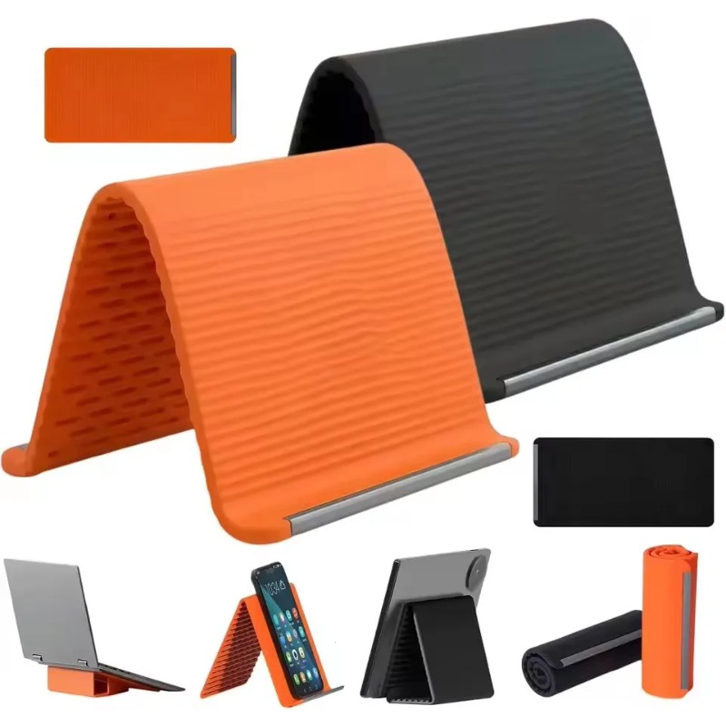 Tablet Stand Adjustable - Flexible Foldable Silicone Phone Holder Portable