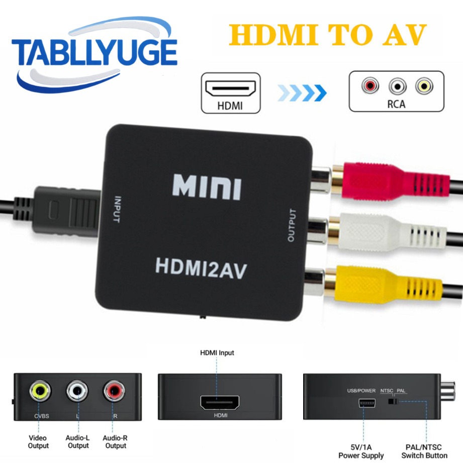 TABLLYUGE 1080P HDMI-compatibl - огляд і ціна Hdmi Adapter Tablet
