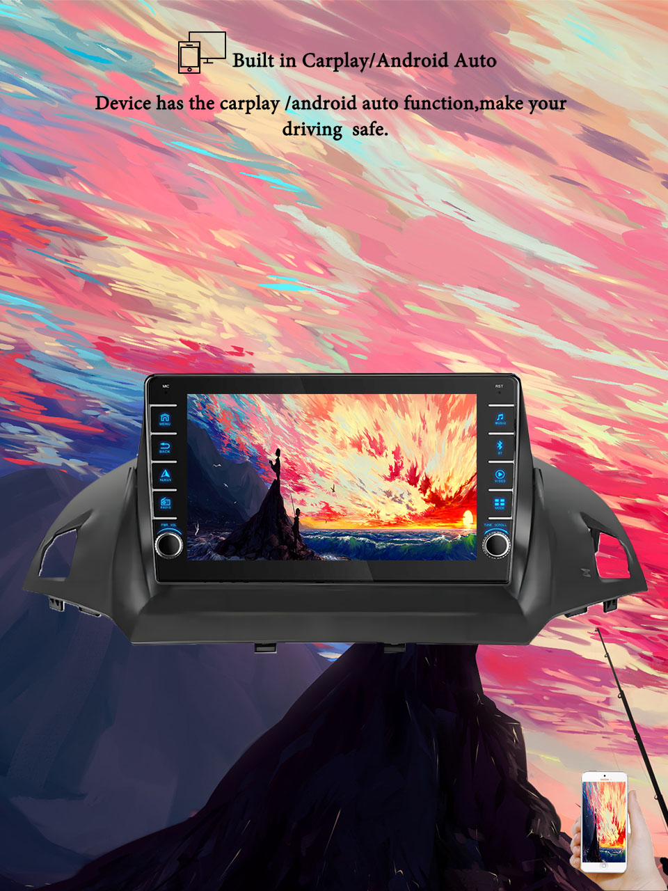 8G+128G Android 14 For Ford Ku - огляд і ціна Tablet Danish Mobile & Accessories Photos