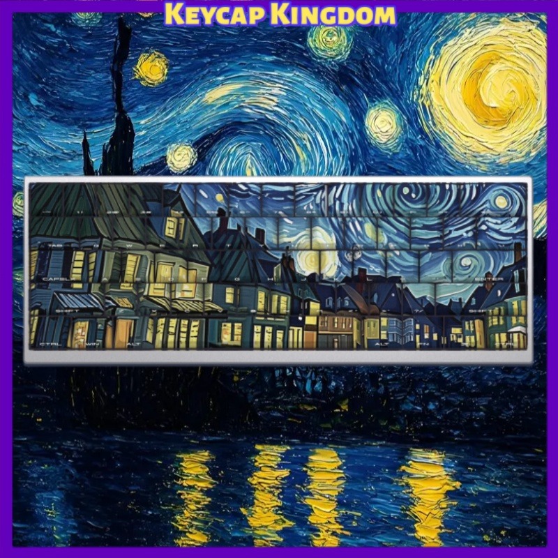 Van Gogh Starry Sky Theme Keyc - огляд і ціна Tablet Gaming Accessories