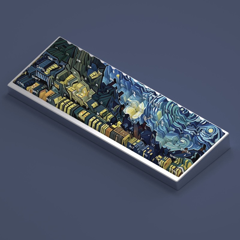 Van Gogh Starry Sky Theme Keyc - огляд і ціна Tablet Gaming Accessories