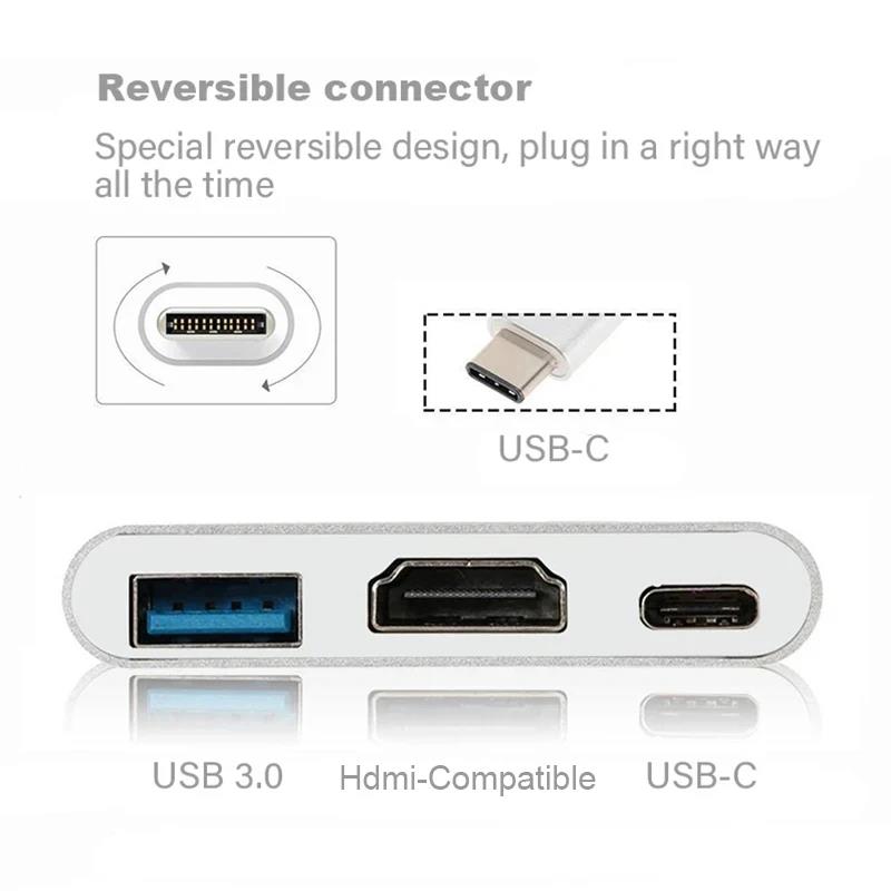 USB-C To HDMI-compatible 3 In  - огляд і ціна Hdmi Adapter Tablet